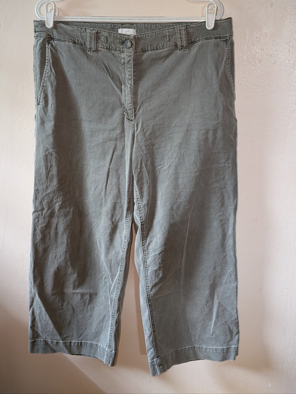 J. Jill Olive Green Women's Cropped Chino Pants